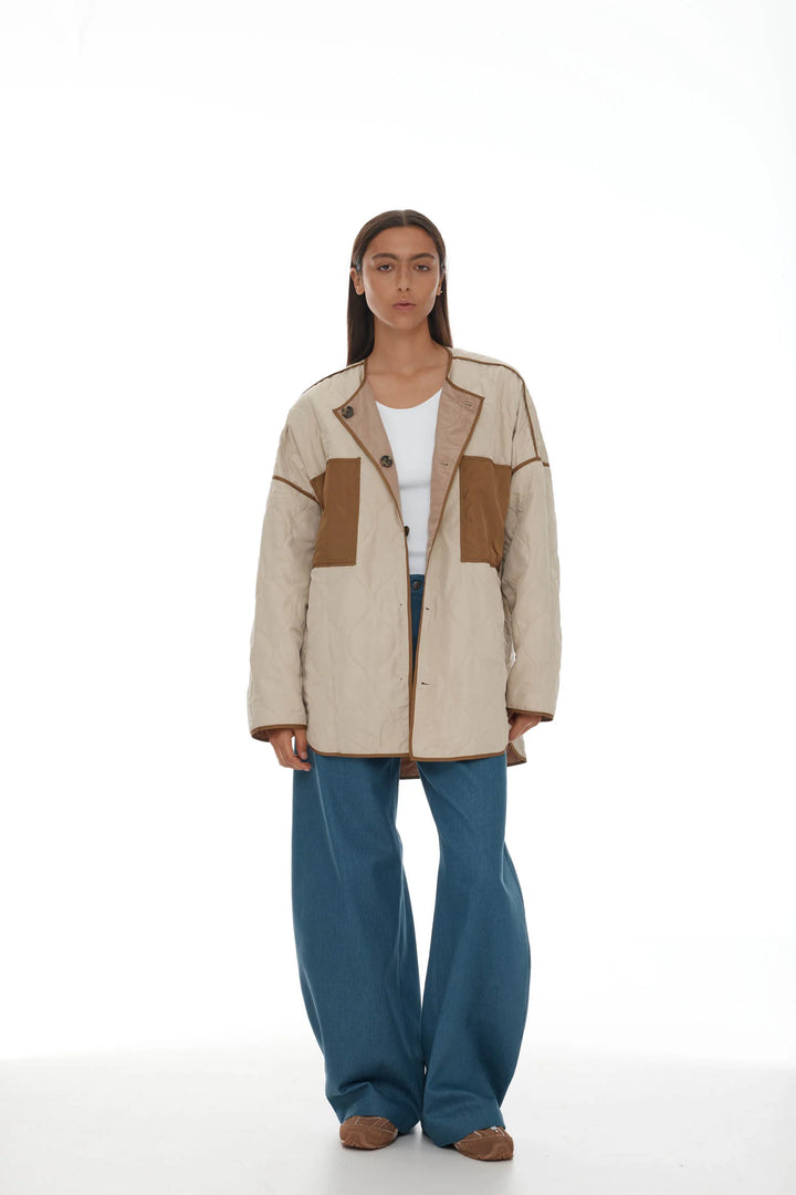 Padded Flynn Jacket | Tan