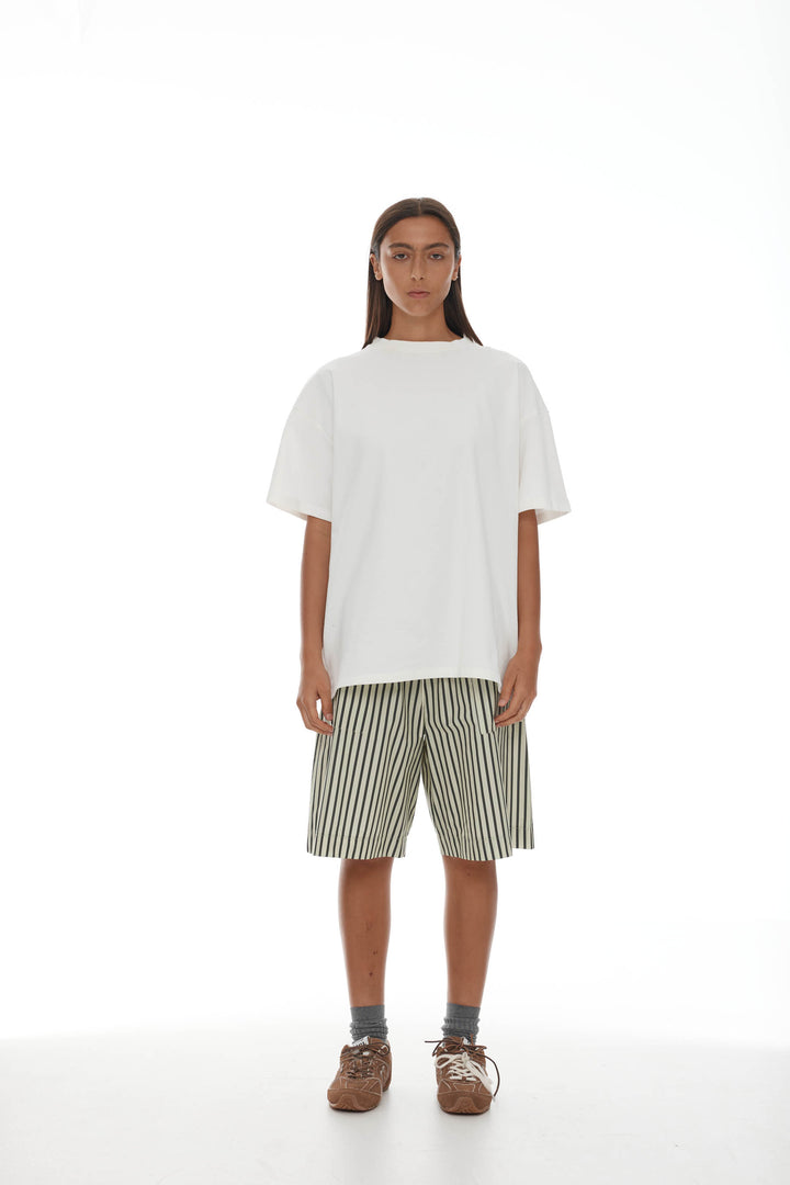 Linley Short | Sage/Khaki Stripe