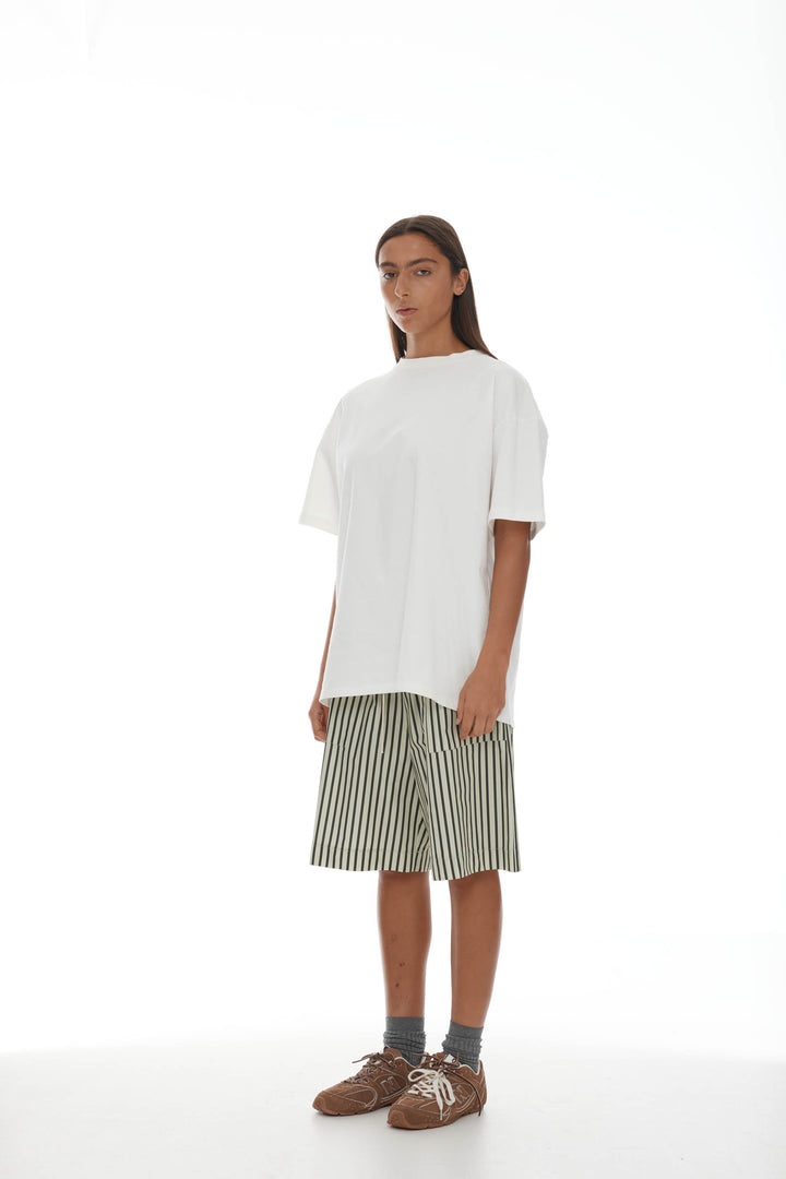 Linley Short | Sage/Khaki Stripe