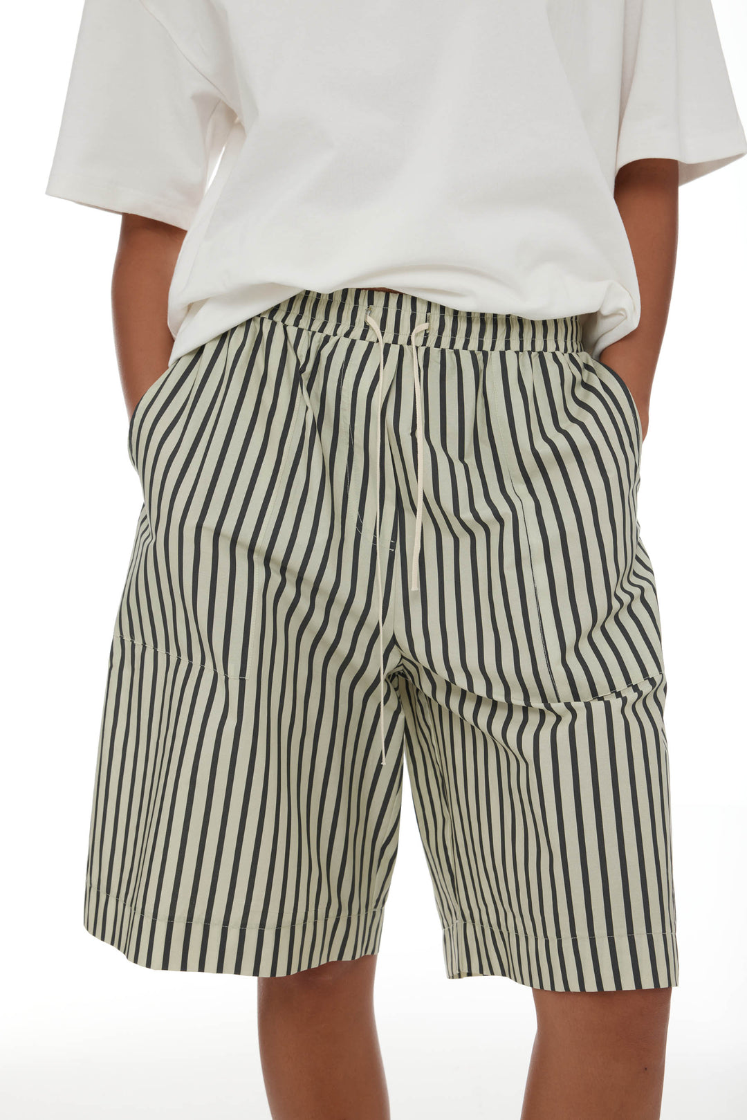 Linley Short | Sage/Khaki Stripe