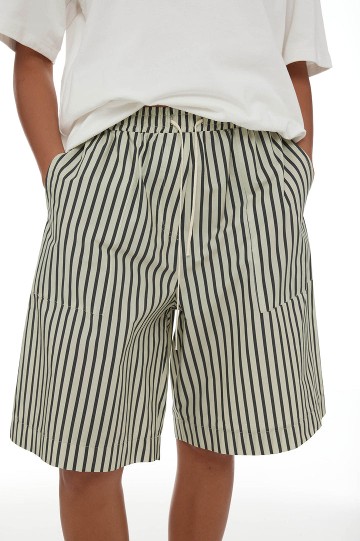 Linley Short | Sage/Khaki Stripe