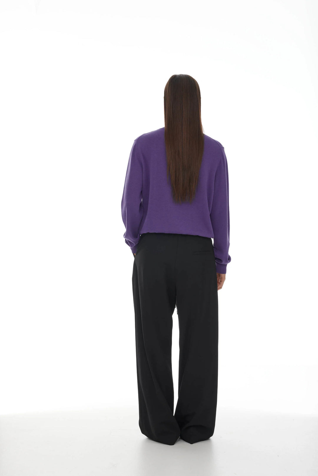 Serge Pant With Rope Belt | Black