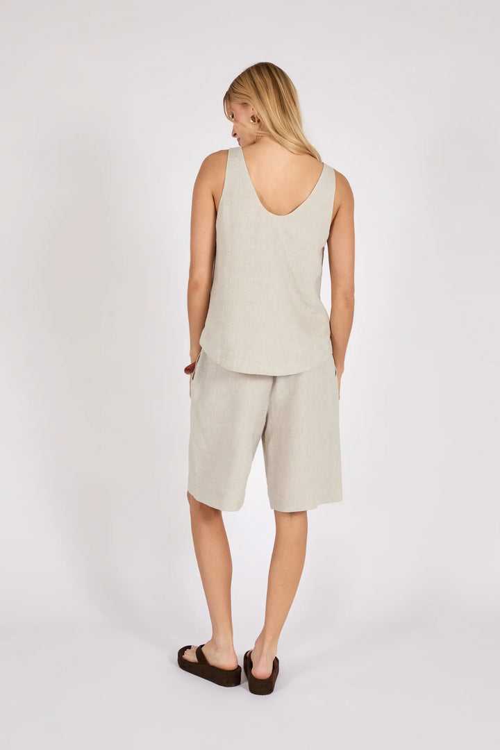 Riptide Linen Short | Natural