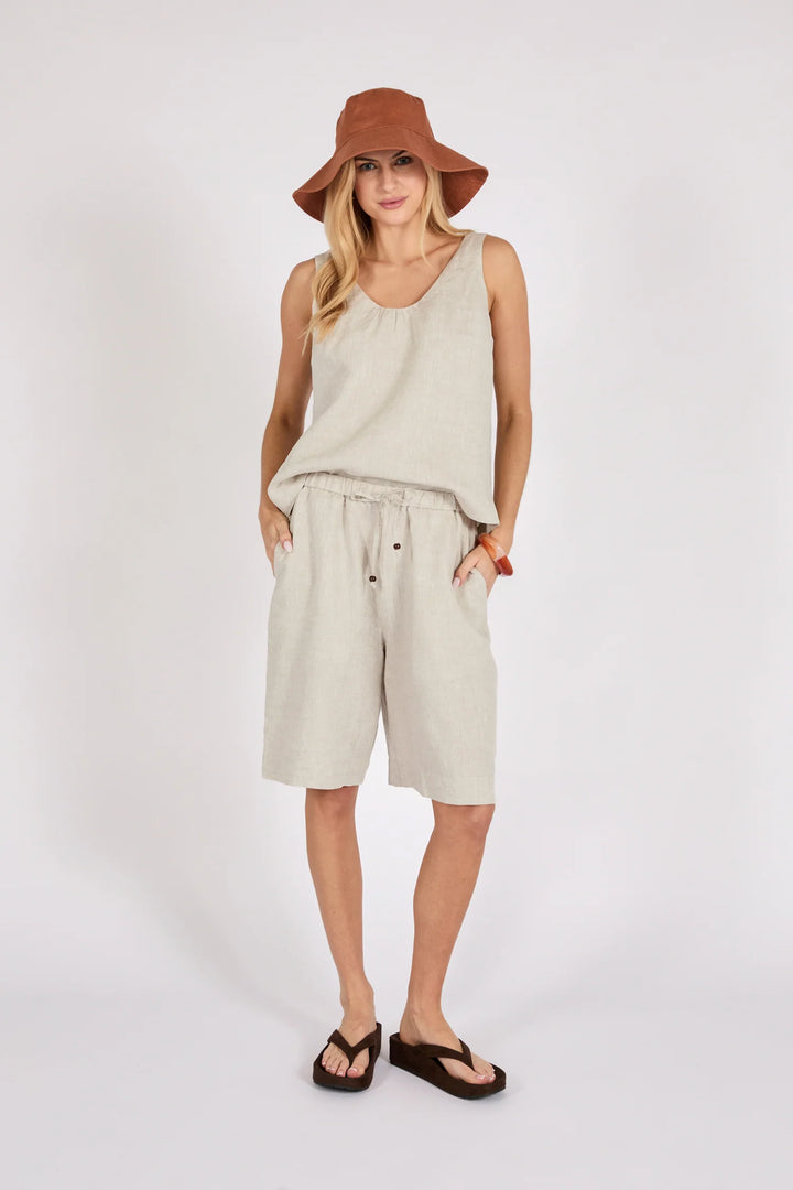 Riptide Linen Short | Natural