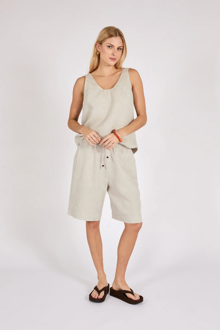 Riptide Linen Short | Natural