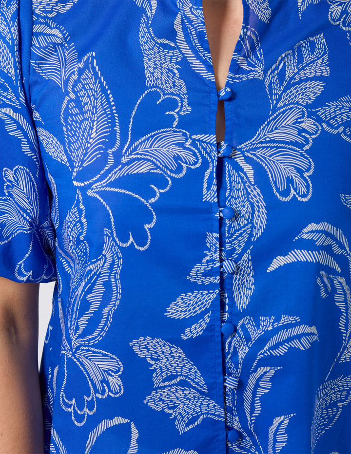 Tamara Blouse | Corfu Cobalt