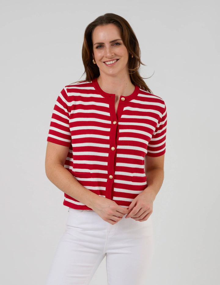 Rue Cardi | Red/White Stripe