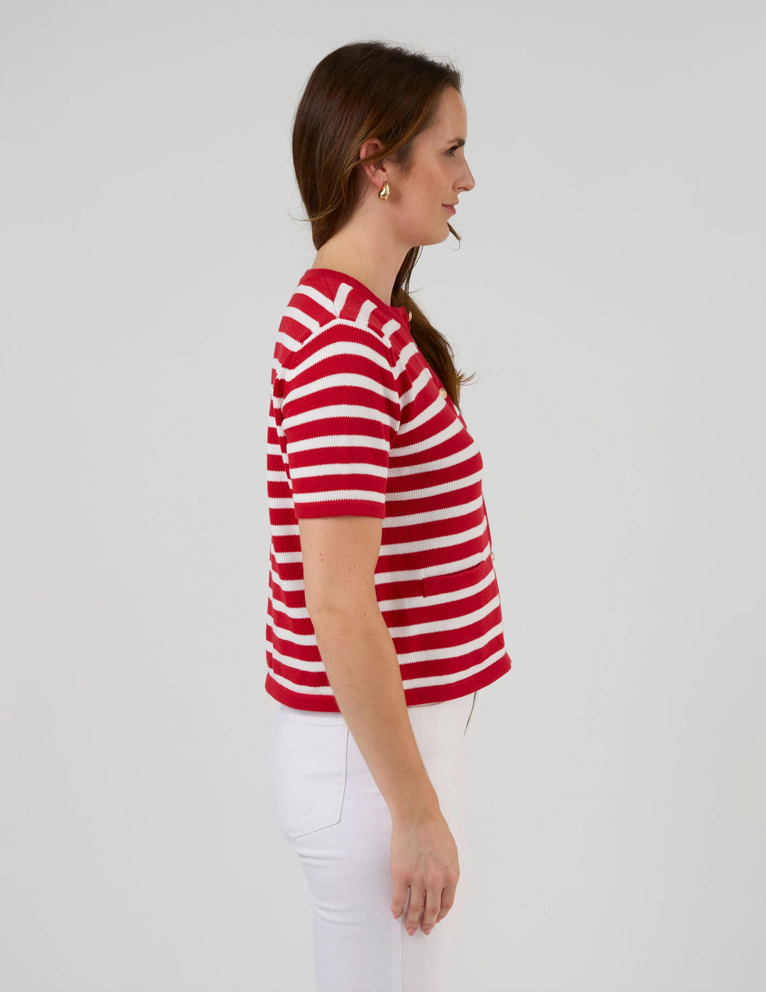 Rue Cardi | Red/White Stripe