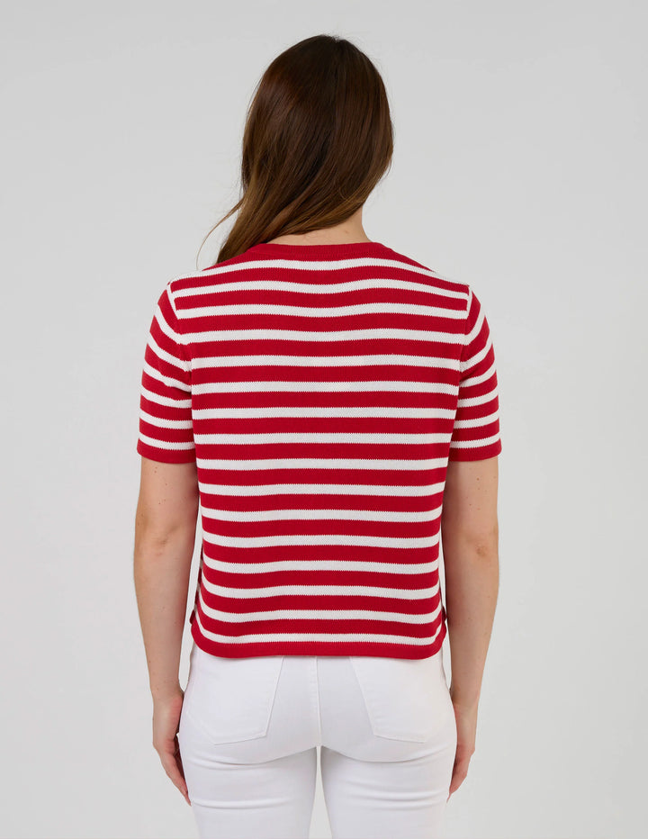 Rue Cardi | Red/White Stripe