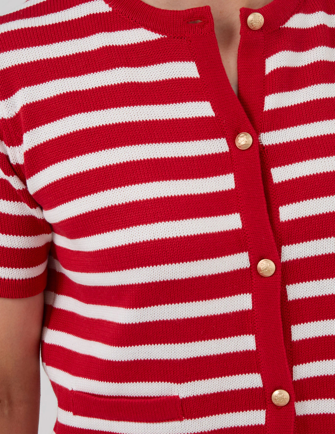 Rue Cardi | Red/White Stripe