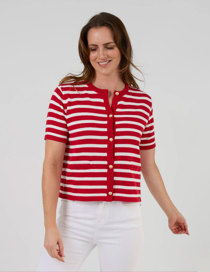Rue Cardi | Red/White Stripe