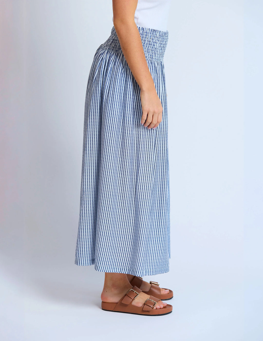 Milly  Skirt | Navy Stripe