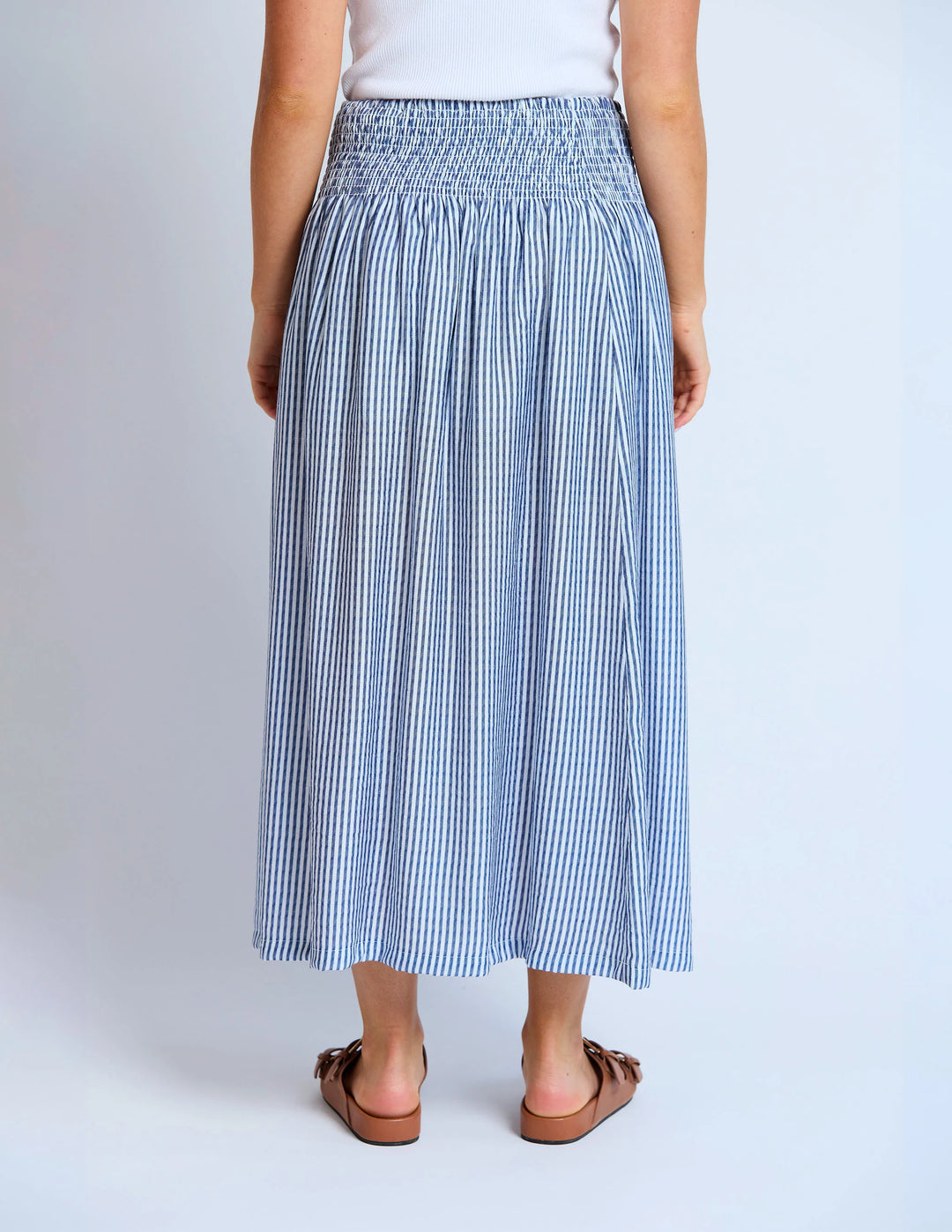 Milly  Skirt | Navy Stripe