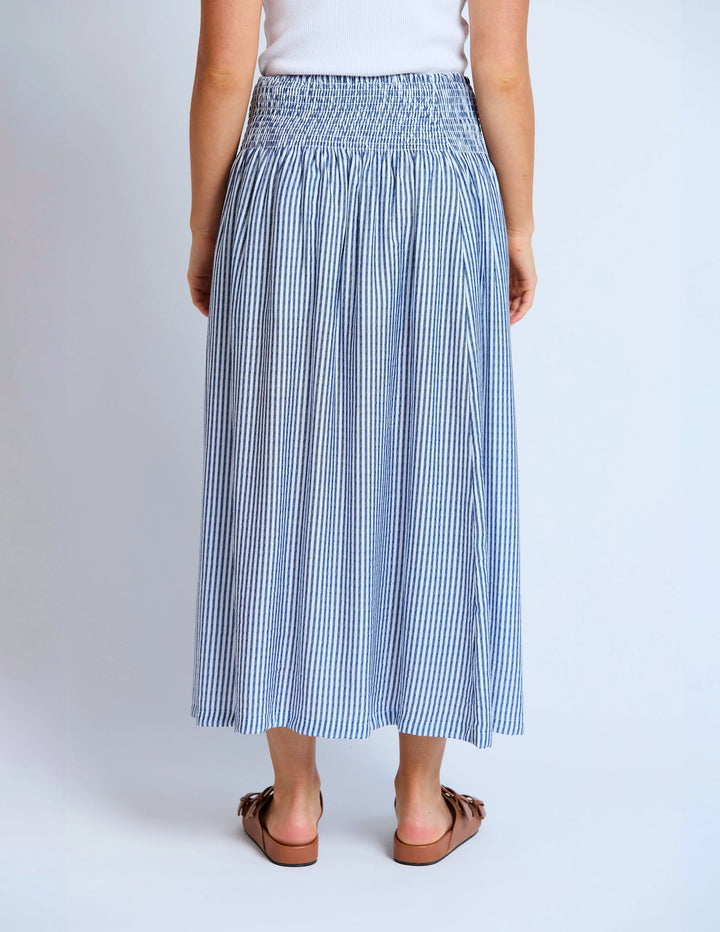 Milly  Skirt | Navy Stripe