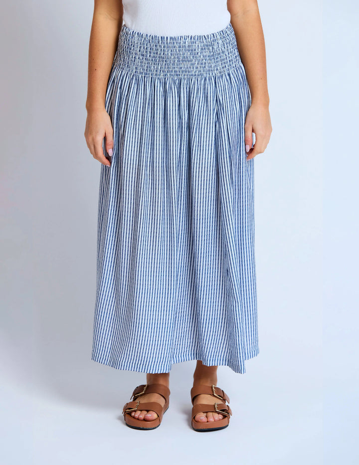 Milly  Skirt | Navy Stripe