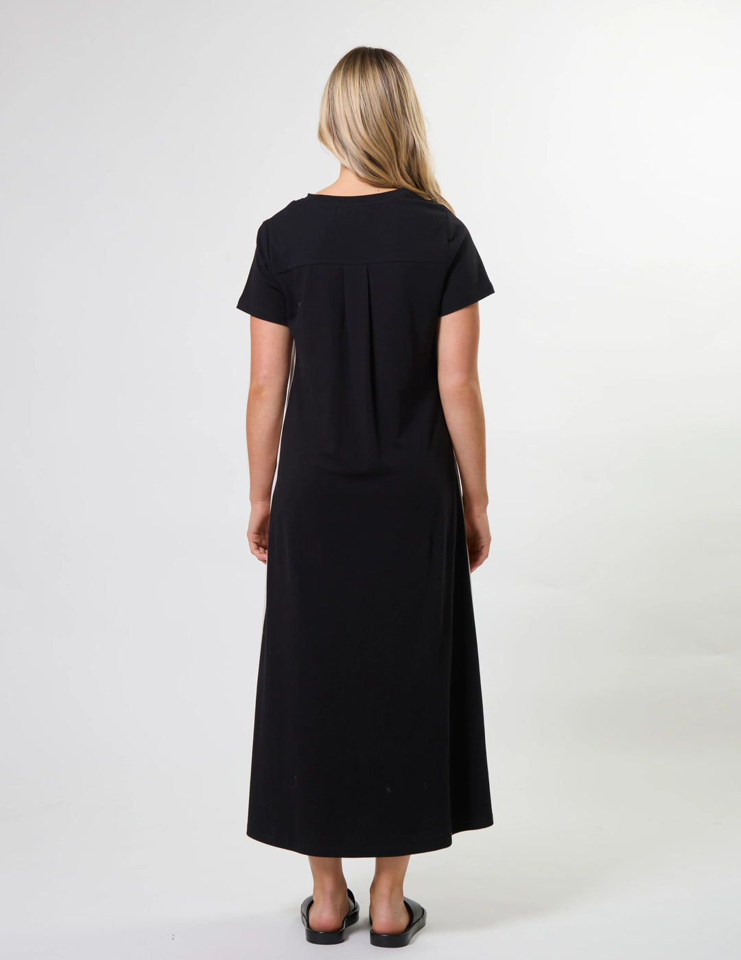 Leah Dress | Black Stripe