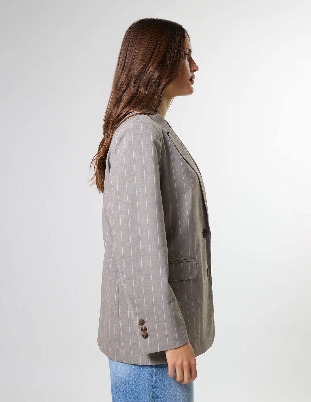 Hunter Blazer | Almond Stripe
