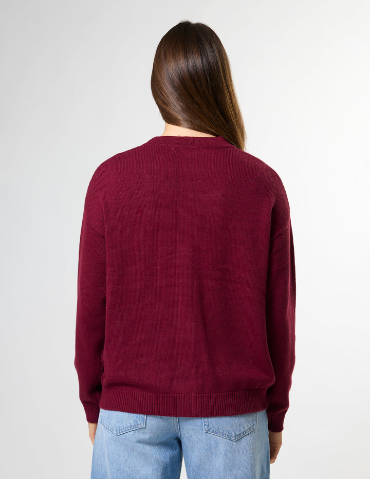 Academy Cardigan | Oxblood