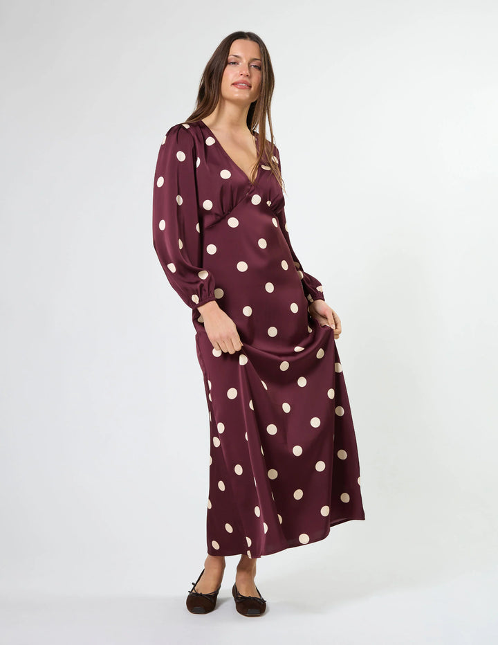 Sloane Dress | Wine Drop