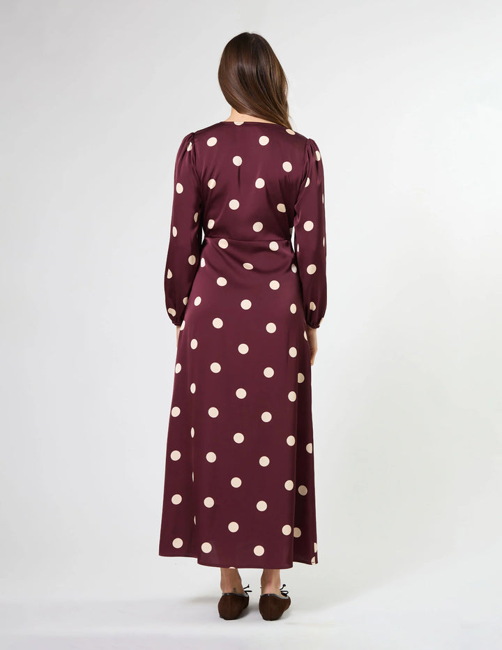 Sloane Dress | Wine Drop