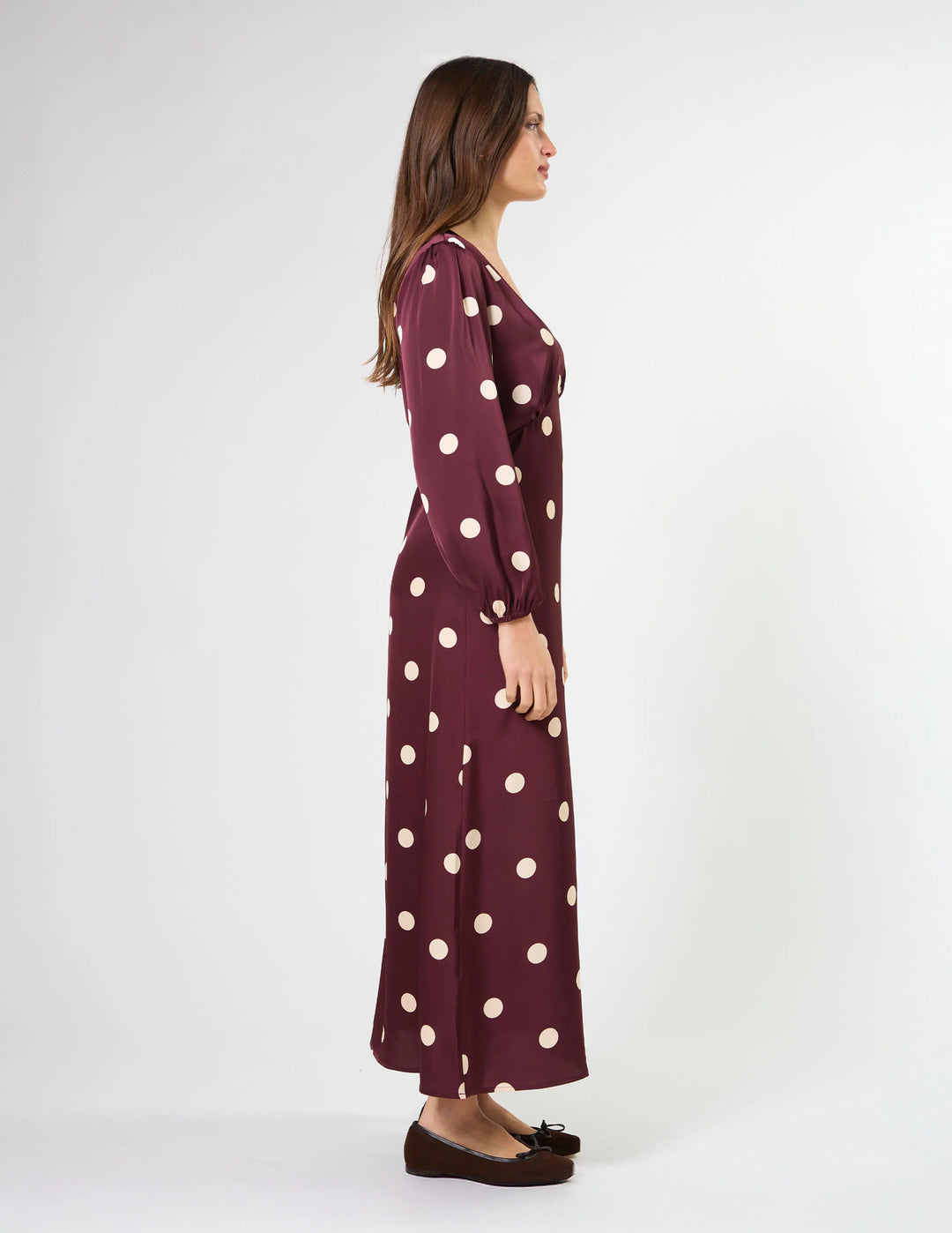 Sloane Dress | Wine Drop