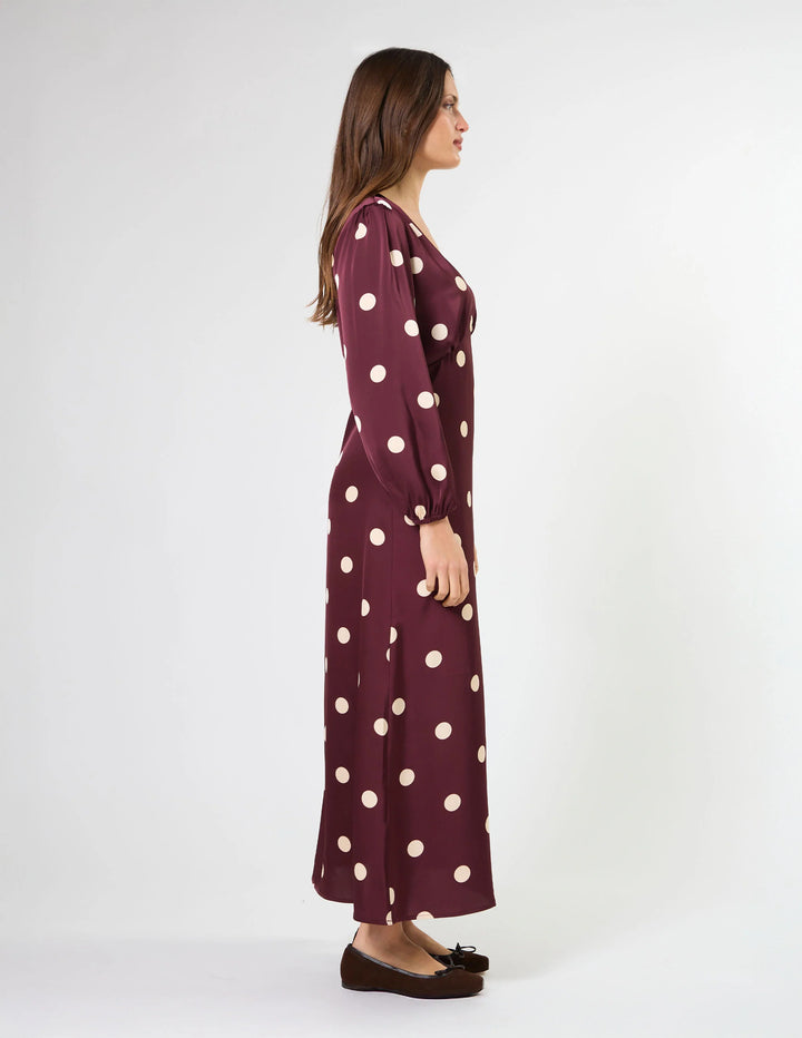 Sloane Dress | Wine Drop