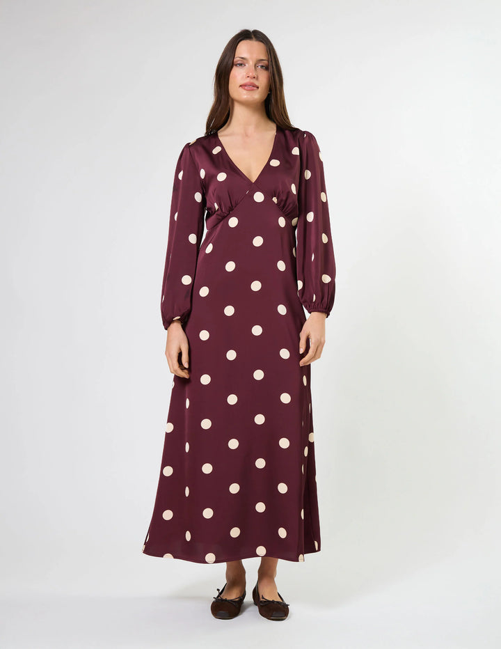 Sloane Dress | Wine Drop
