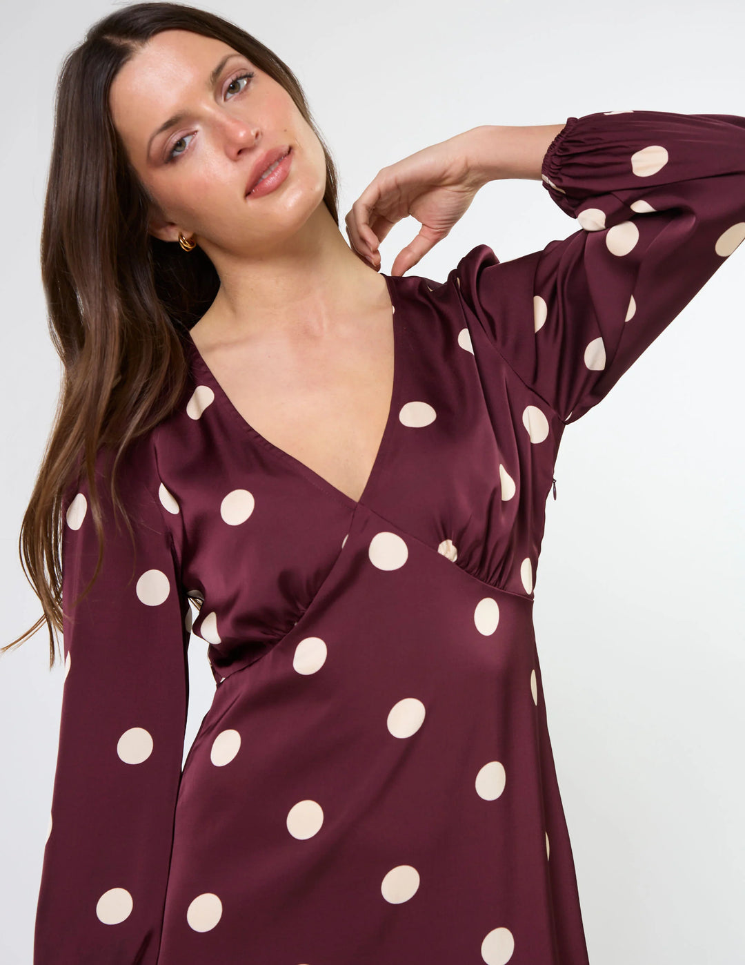 Sloane Dress | Wine Drop