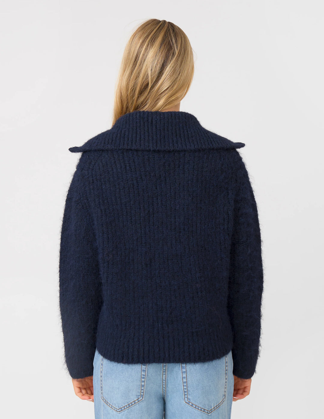 Clarisse Zip Jumper | Navy