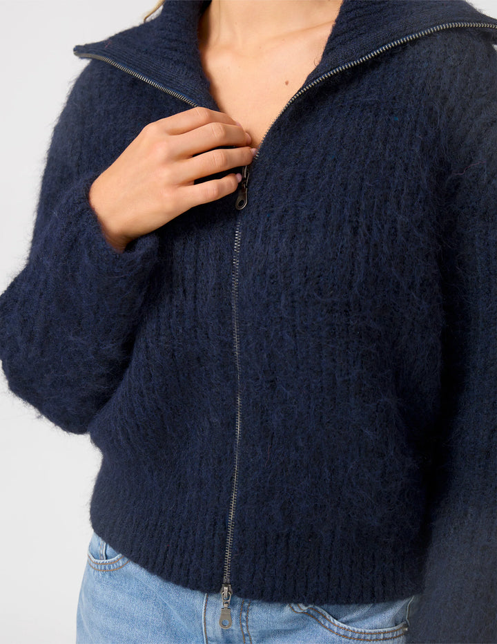 Clarisse Zip Jumper | Navy