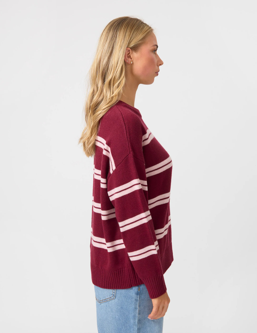 Bianca Jumper | Maroon/Pink