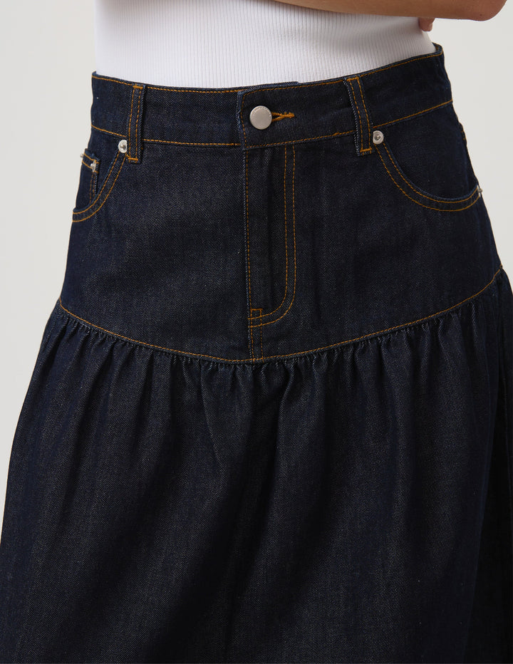 Davina Skirt | Indigo