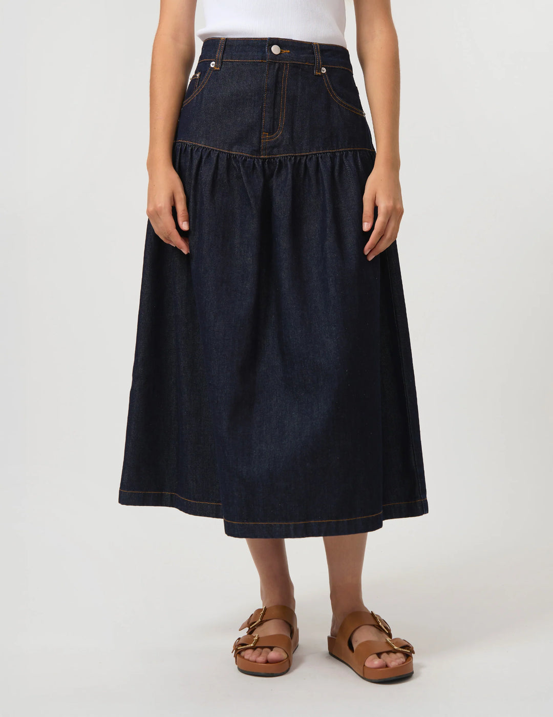 Davina Skirt | Indigo