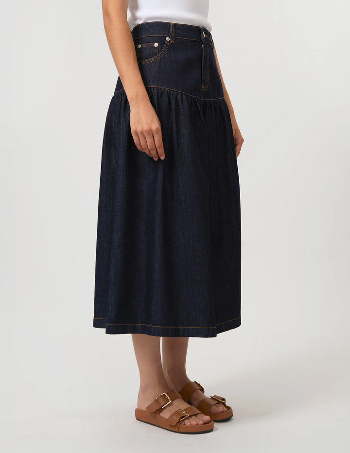 Davina Skirt | Indigo