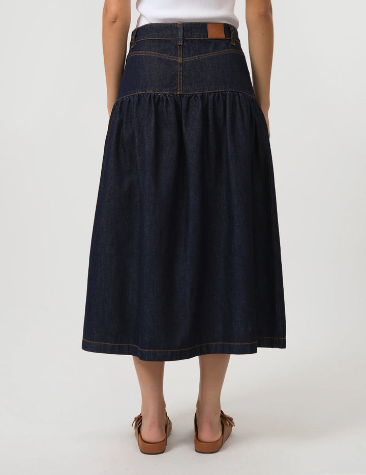 Davina Skirt | Indigo
