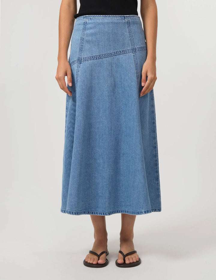 Hazel Skirt | Mid Blue