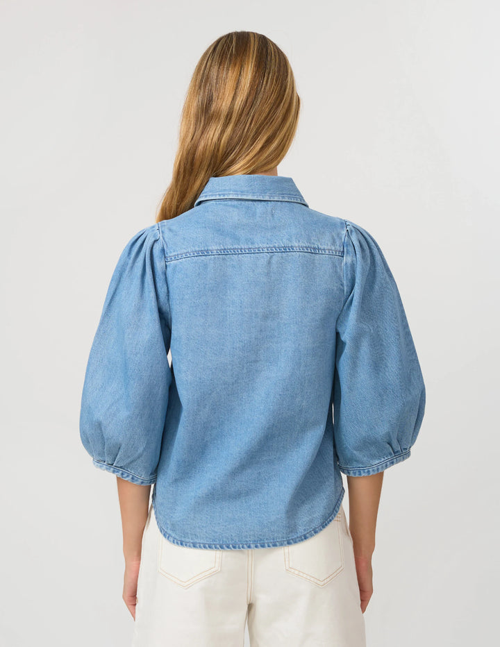 Piper Denim Shirt | Mid Blue