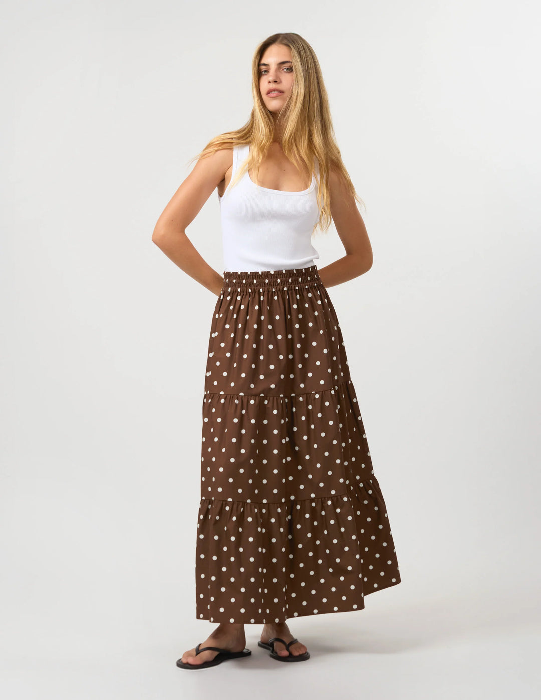 Marlia Skirt | Chocolate Spot