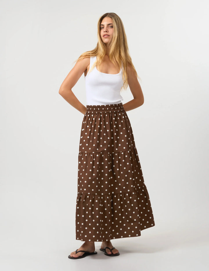Marlia Skirt | Chocolate Spot