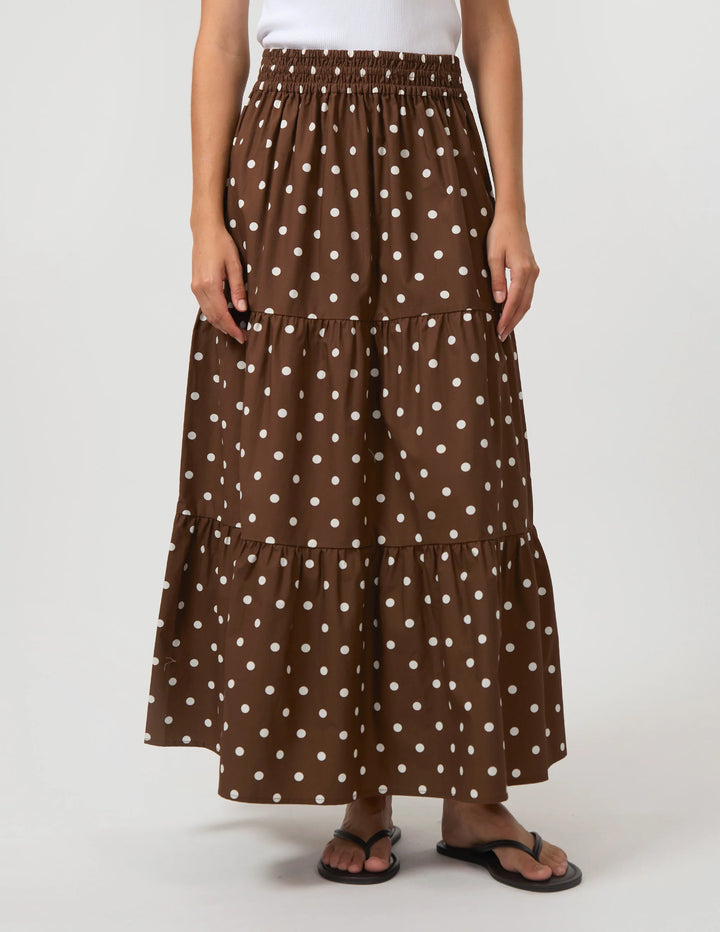 Marlia Skirt | Chocolate Spot