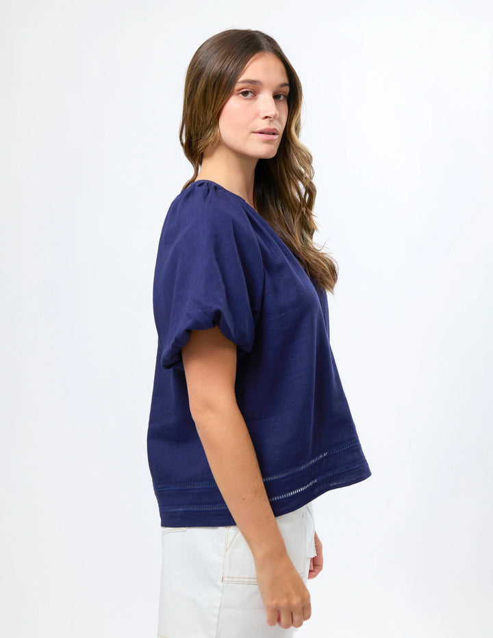 Bertie Blouse | Navy