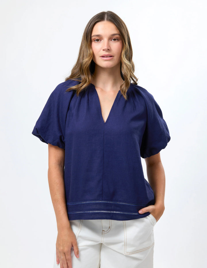 Bertie Blouse | Navy