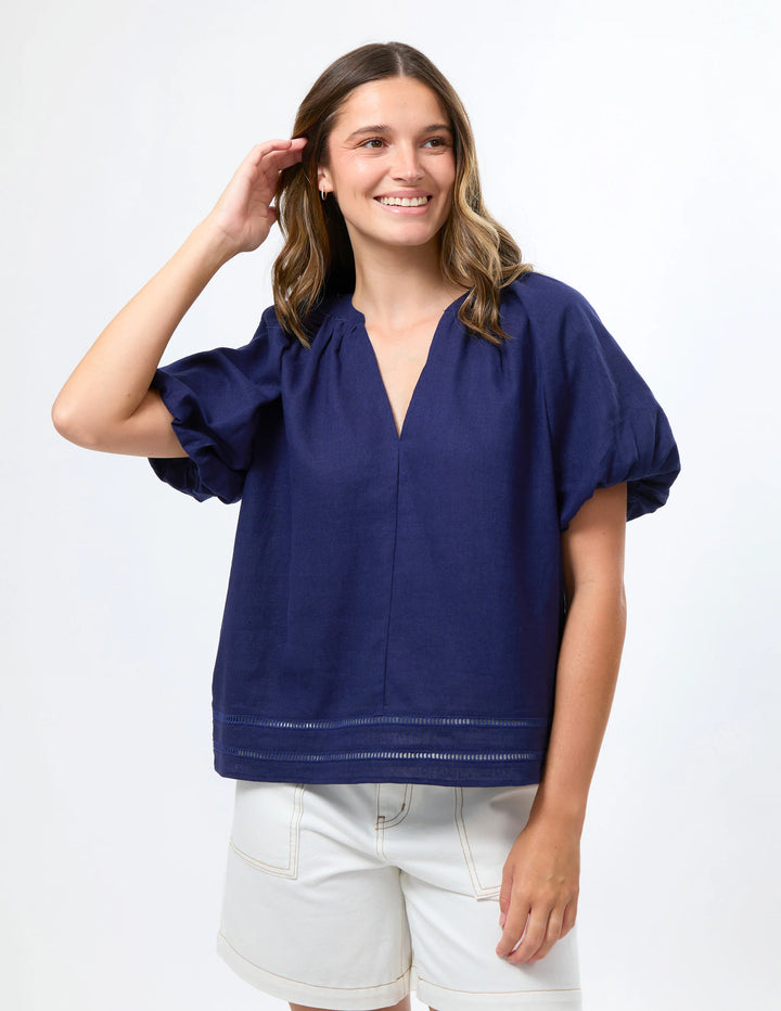 Bertie Blouse | Navy