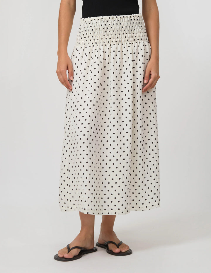 Zita Skirt | White/Black Sopot