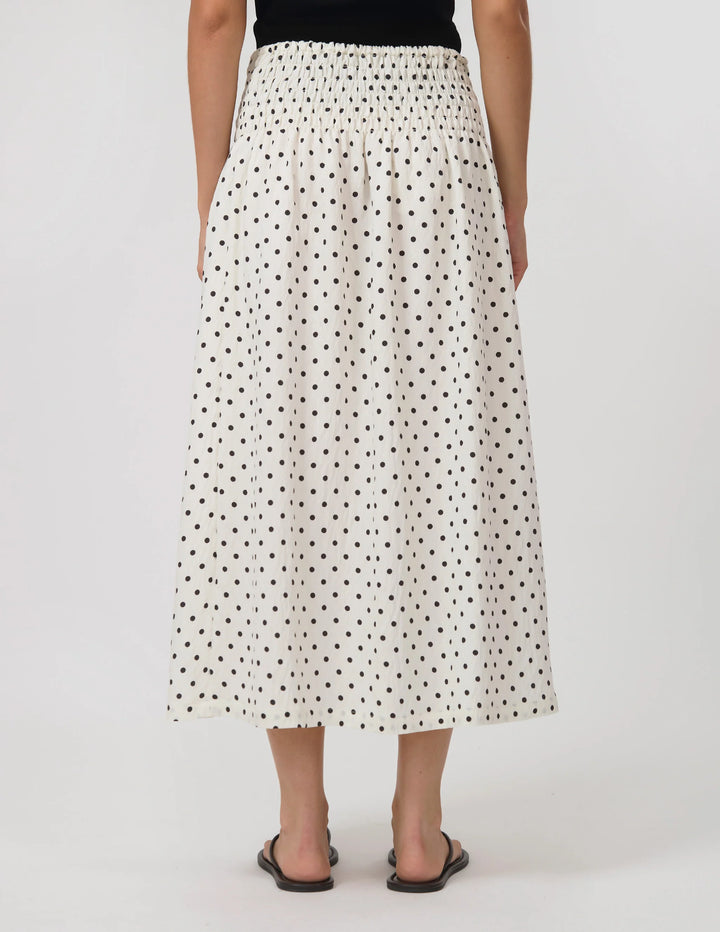 Zita Skirt | White/Black Sopot