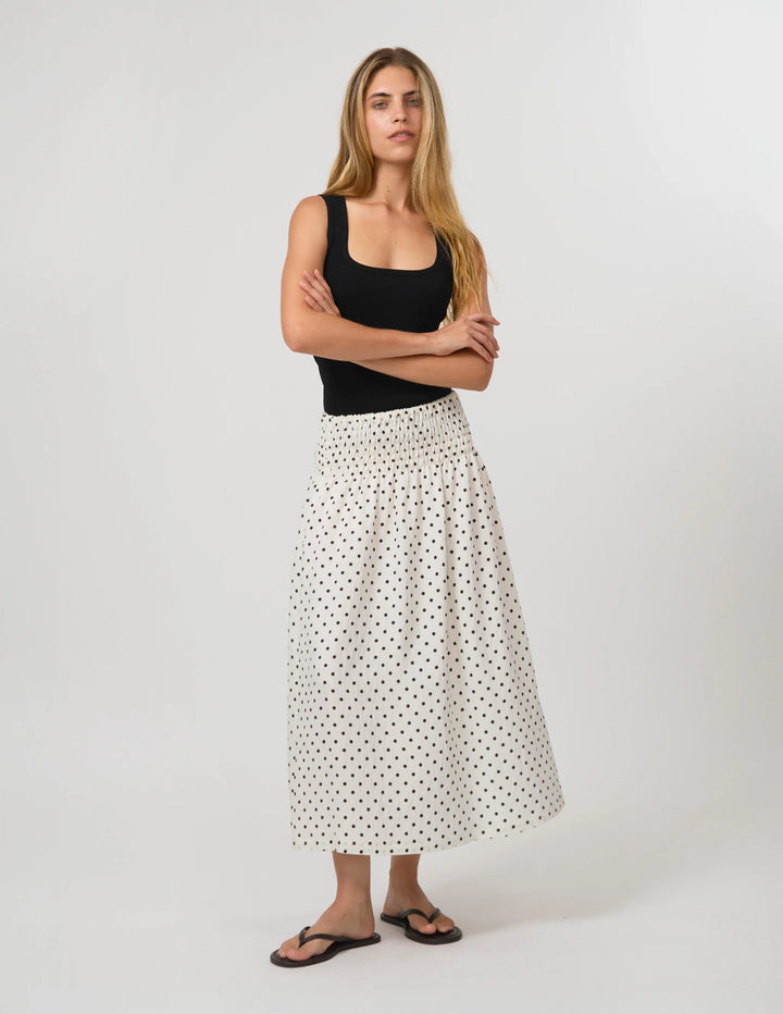 Zita Skirt | White/Black Sopot