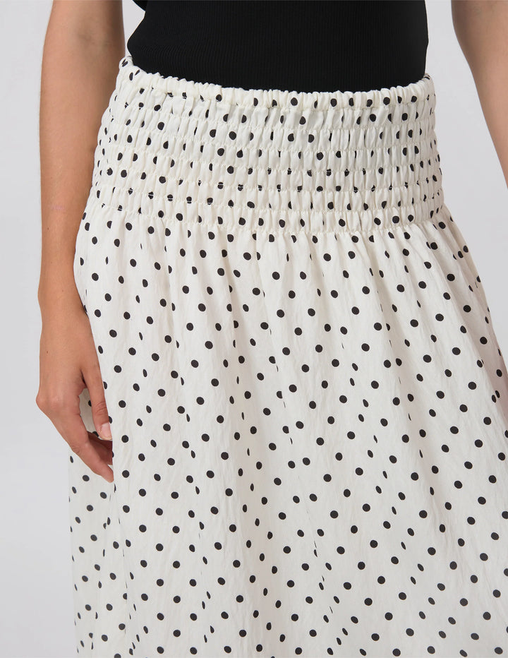 Zita Skirt | White/Black Sopot