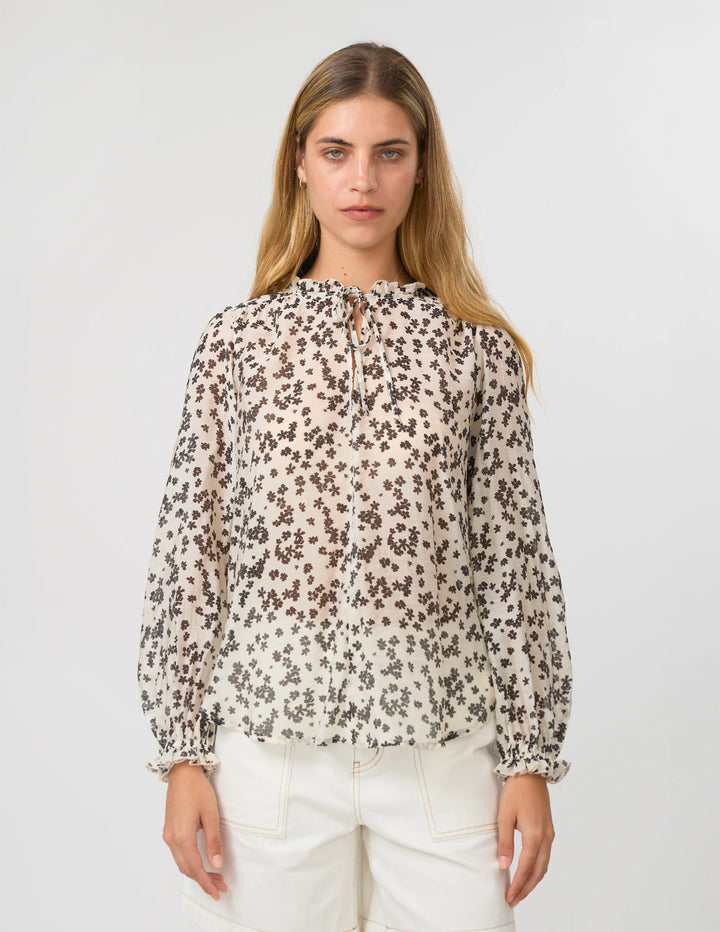 Dixie Blouse | Black Floral