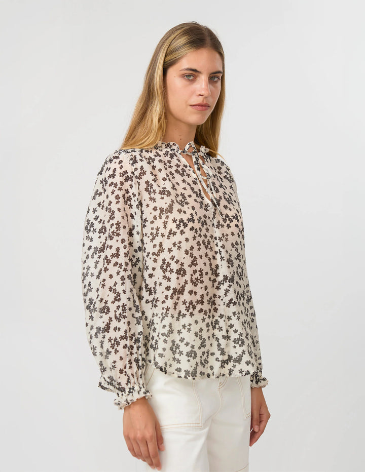 Dixie Blouse | Black Floral