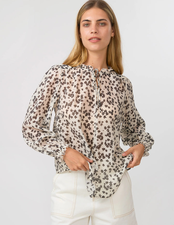 Dixie Blouse | Black Floral